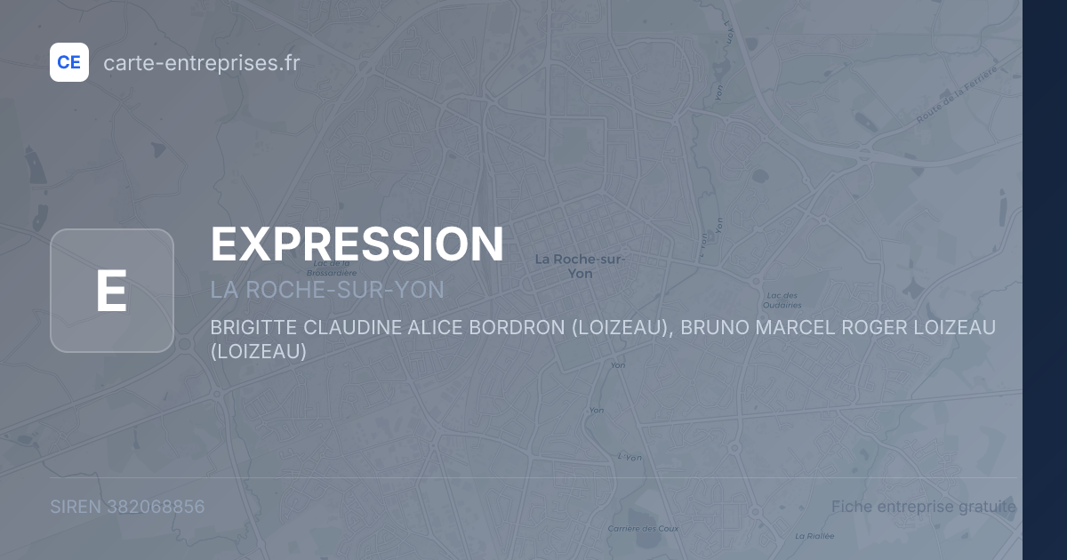 EXPRESSION — 382068856 — fiche entreprise
