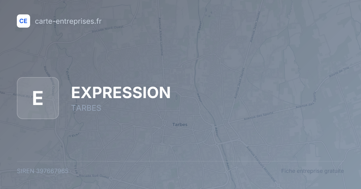 EXPRESSION — 397667965 — fiche entreprise