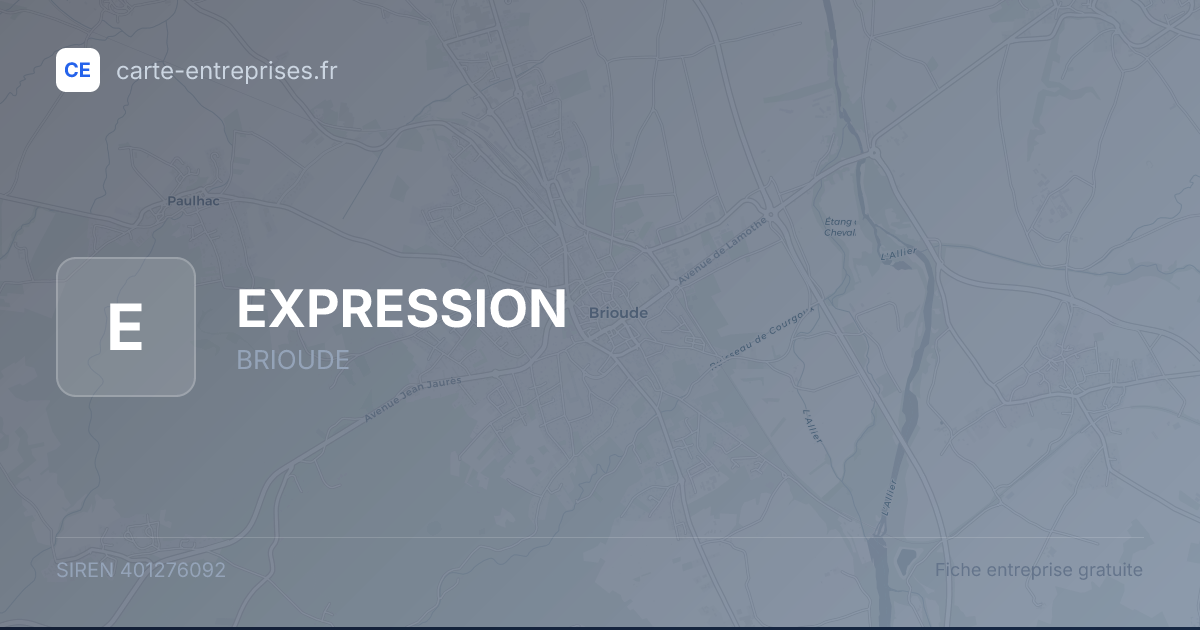 EXPRESSION — 401276092 — fiche entreprise