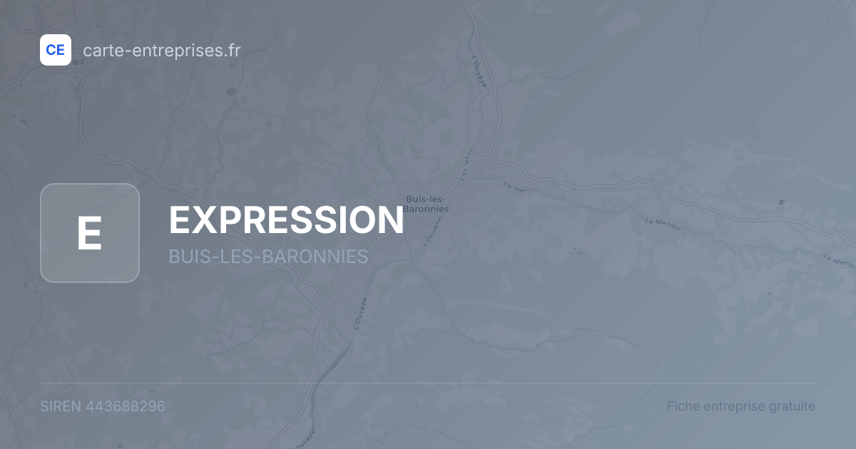 EXPRESSION — 443688296 — fiche entreprise
