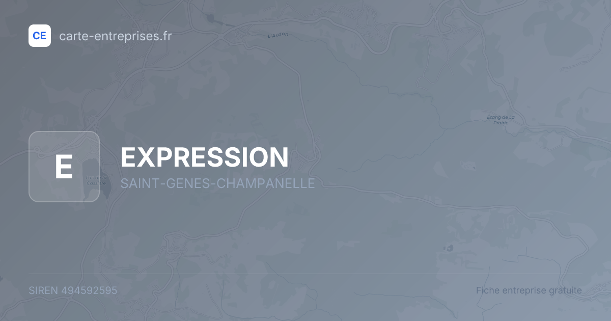 EXPRESSION — 494592595 — fiche entreprise