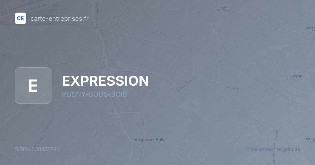 EXPRESSION — 508457744 — fiche entreprise