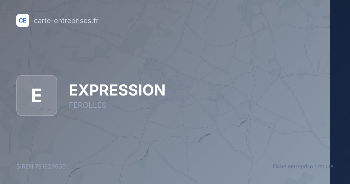 EXPRESSION — 791829930 — fiche entreprise
