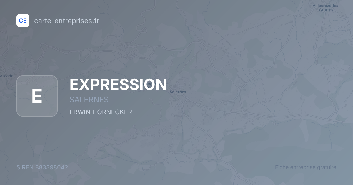 EXPRESSION — 883398042 — fiche entreprise