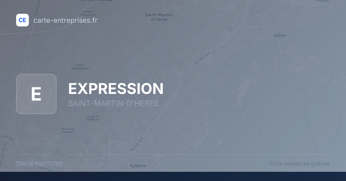 EXPRESSION — 893112185 — fiche entreprise