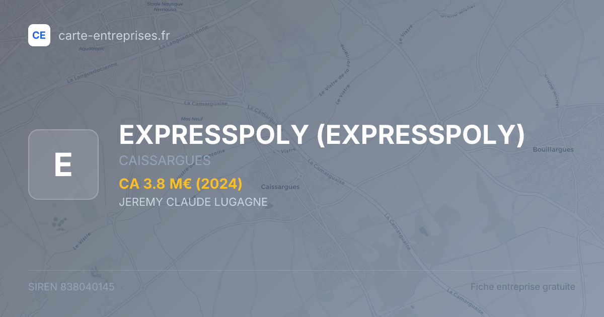 EXPRESSPOLY — 838040145 — fiche entreprise