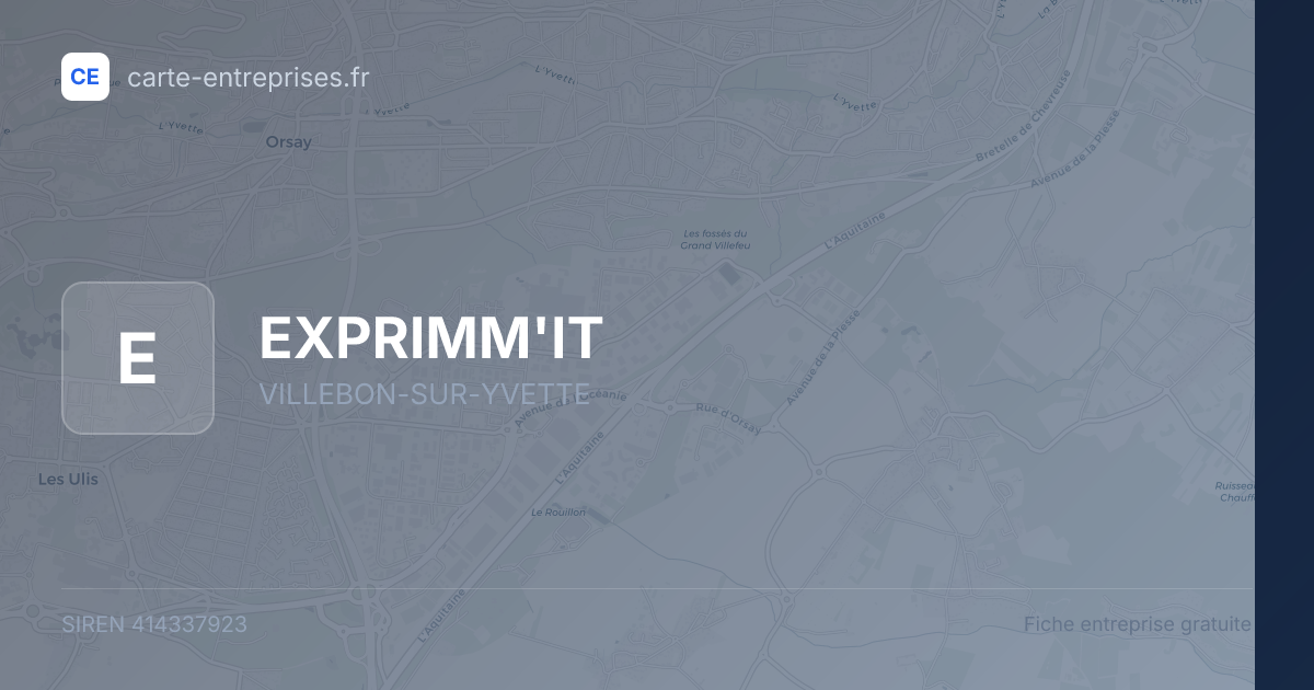 EXPRIMM'IT — 414337923 — fiche entreprise