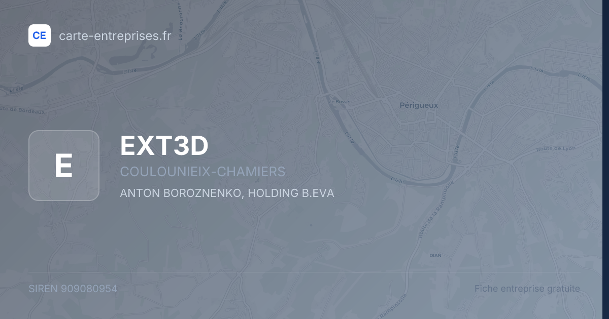 EXT3D — 909080954 — fiche entreprise