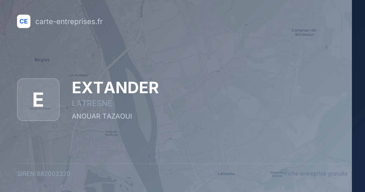 EXTANDER — 882003320 — fiche entreprise
