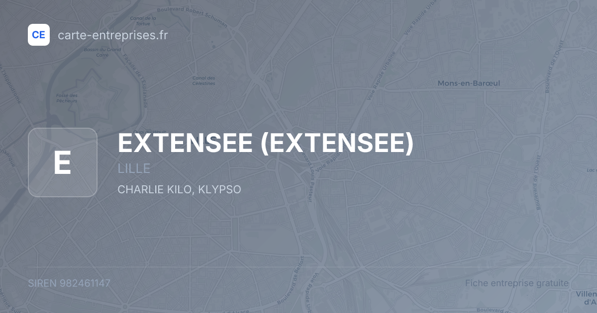 EXTENSEE — 982461147 — fiche entreprise