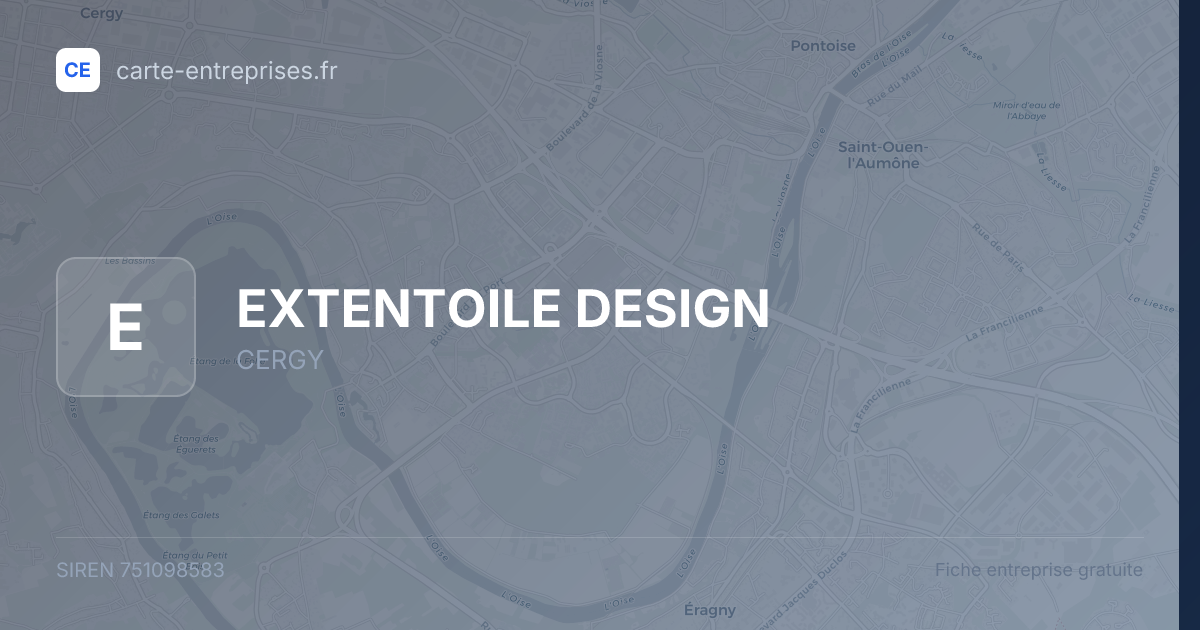 EXTENTOILE DESIGN — 751098583 — fiche entreprise