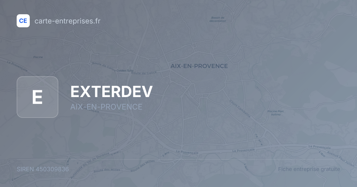 EXTERDEV — 450309836 — fiche entreprise