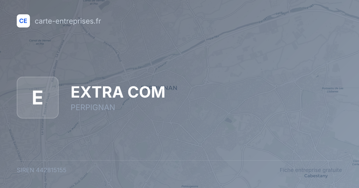 EXTRA COM — 442815155 — fiche entreprise
