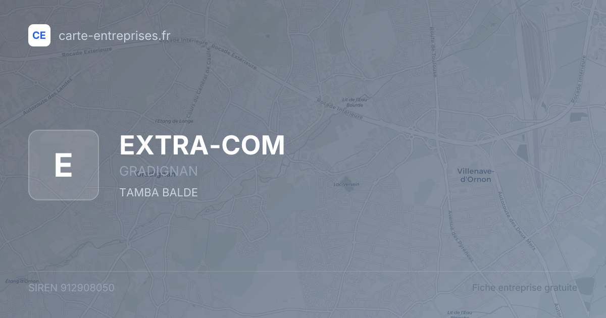 EXTRA-COM — 912908050 — fiche entreprise