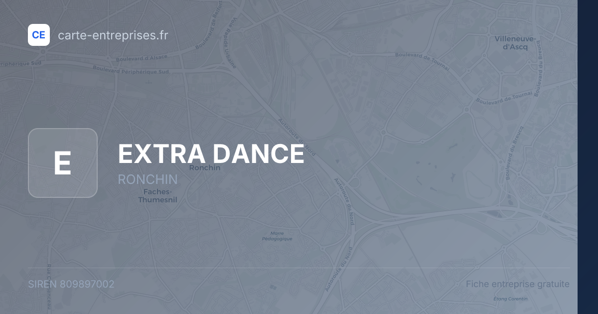 EXTRA DANCE — 809897002 — fiche entreprise