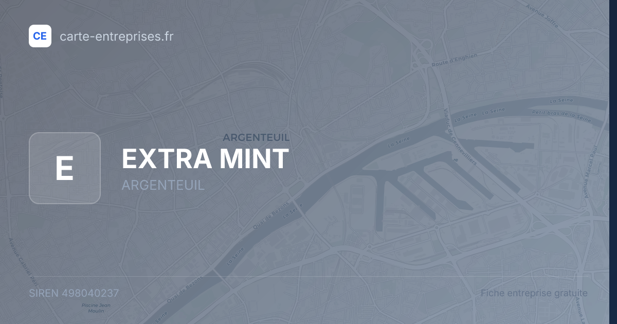 EXTRA MINT — 498040237 — fiche entreprise