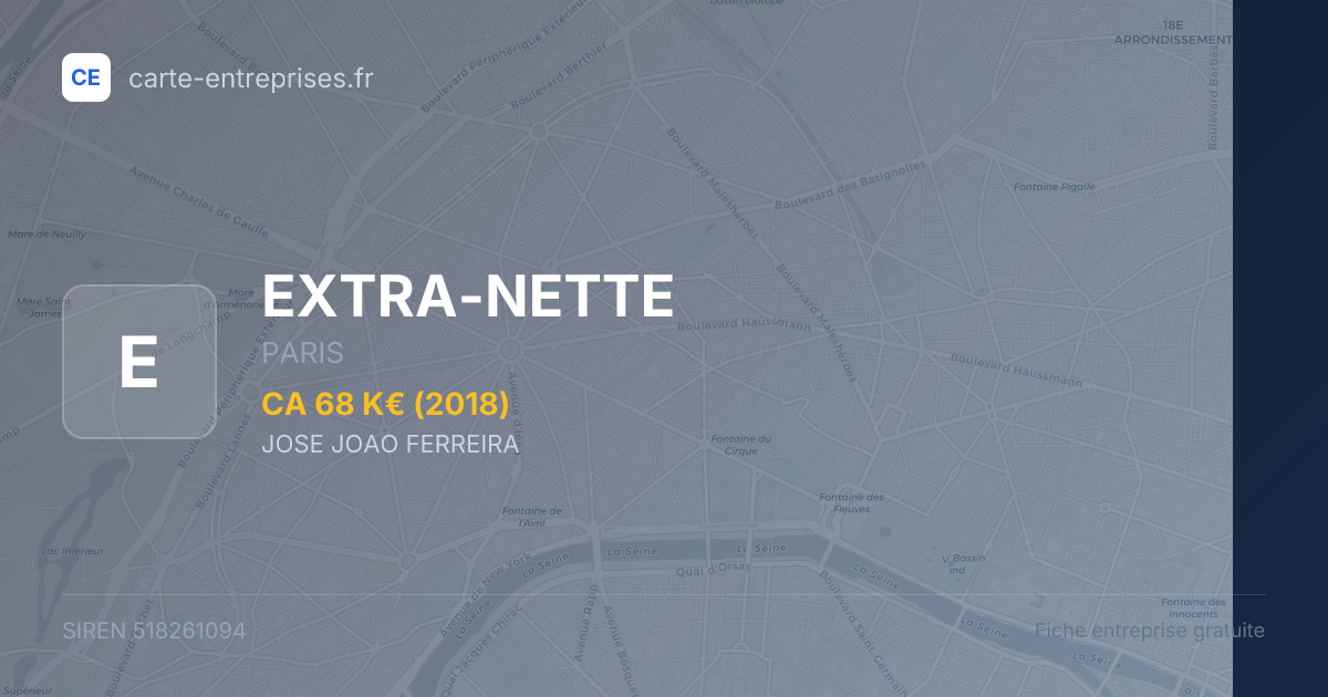 EXTRA-NETTE — 518261094 — fiche entreprise