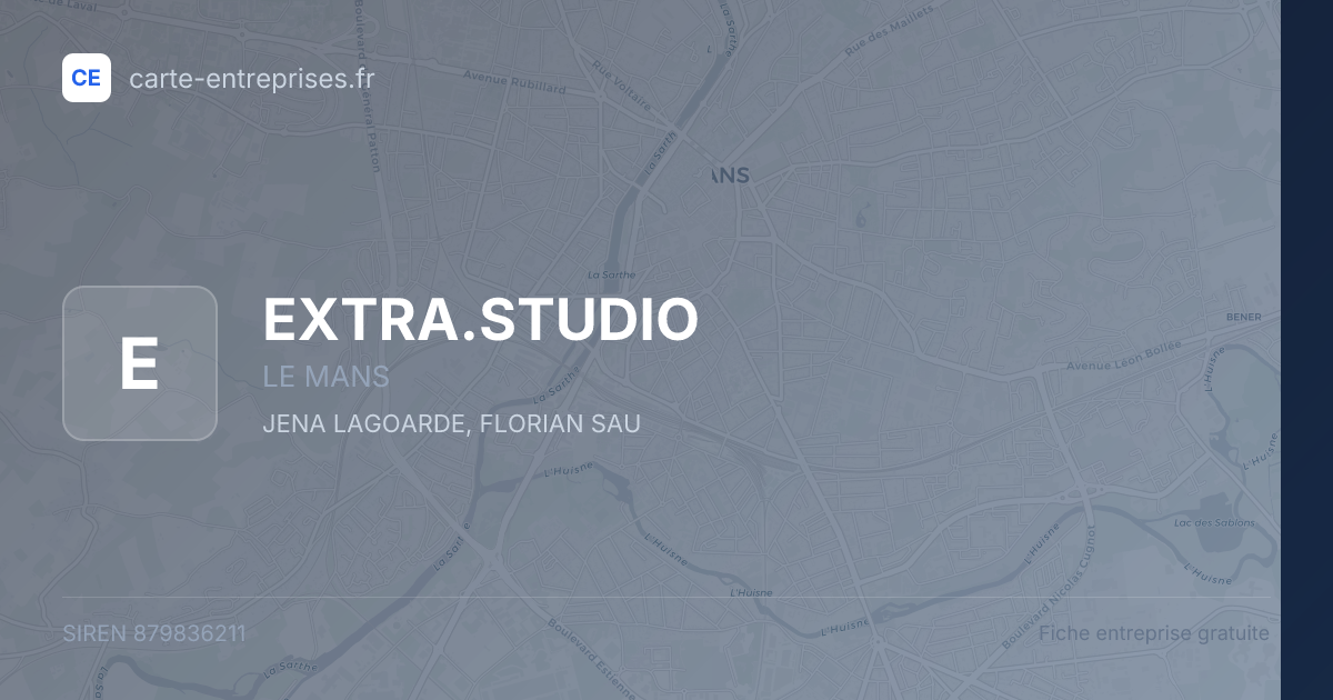 EXTRA.STUDIO — 879836211 — fiche entreprise
