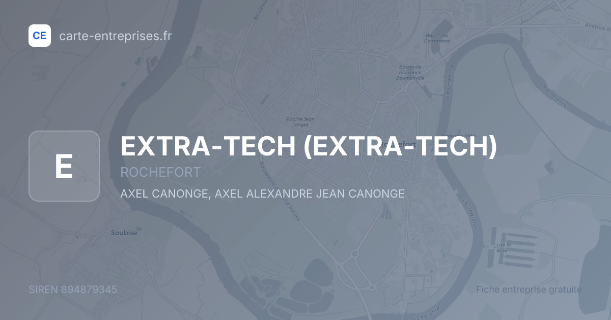 EXTRA-TECH — 894879345 — fiche entreprise