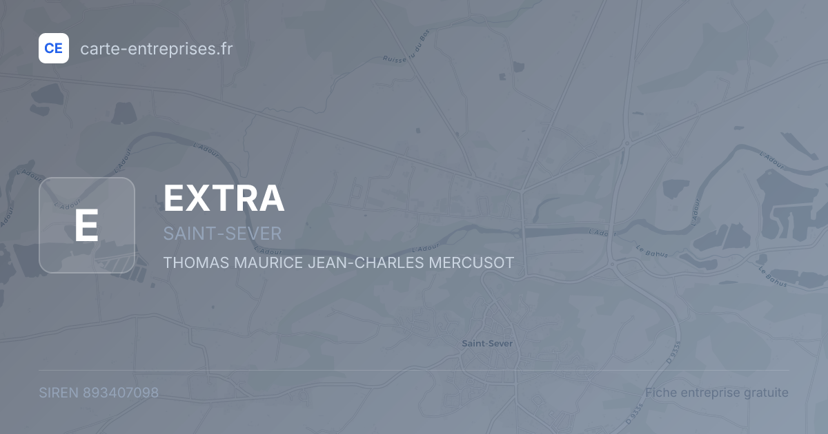 EXTRA — 893407098 — fiche entreprise