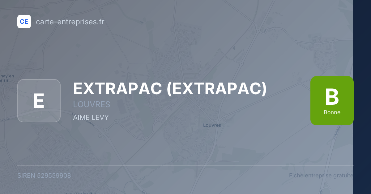 EXTRAPAC — 529559908 — fiche entreprise