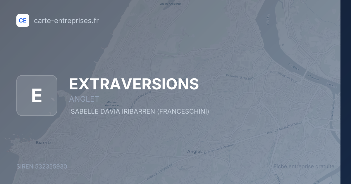 EXTRAVERSIONS — 532355930 — fiche entreprise