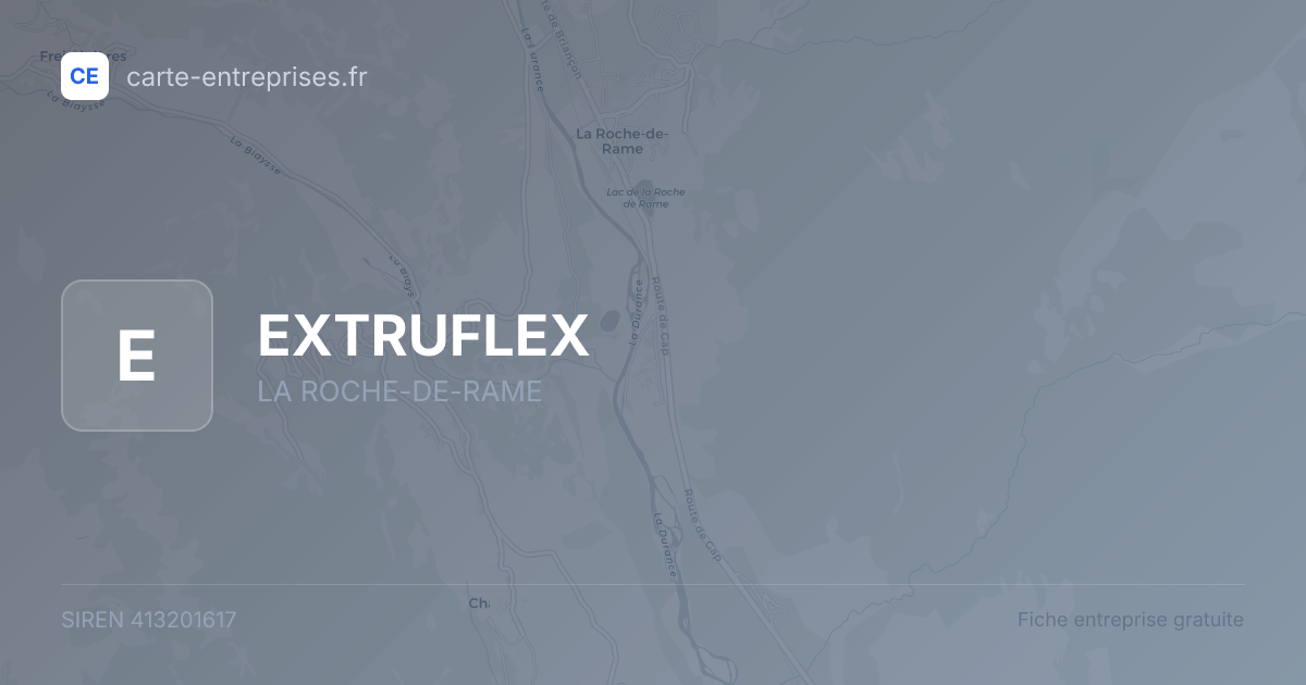 EXTRUFLEX — 413201617 — fiche entreprise