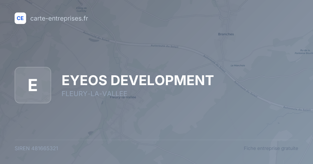 EYEOS DEVELOPMENT — 481665321 — fiche entreprise
