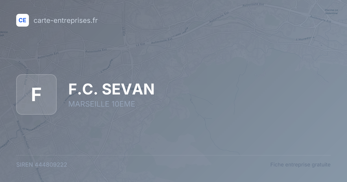 F.C. SEVAN — 444809222 — fiche entreprise