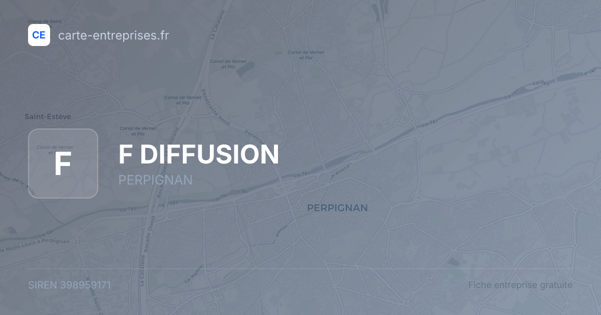 F DIFFUSION — 398959171 — fiche entreprise
