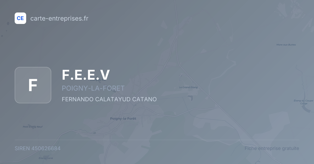 F.E.E.V — 450626684 — fiche entreprise
