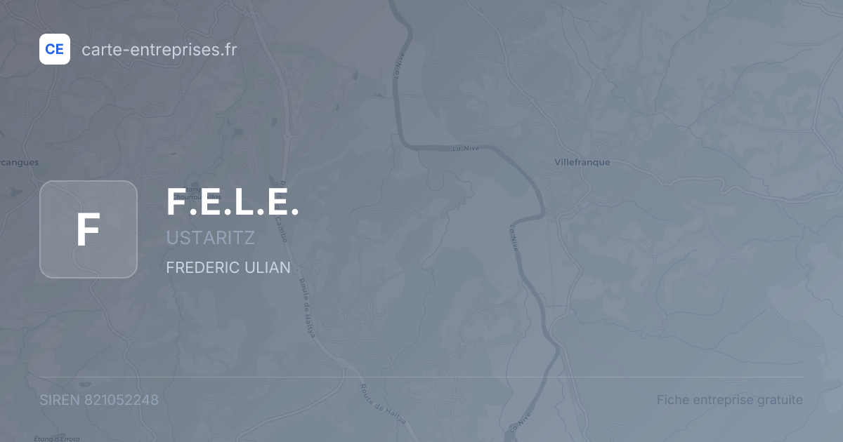 F.E.L.E. — 821052248 — fiche entreprise