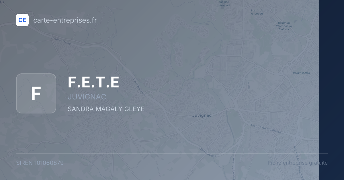 F.E.T.E — 101060879 — fiche entreprise