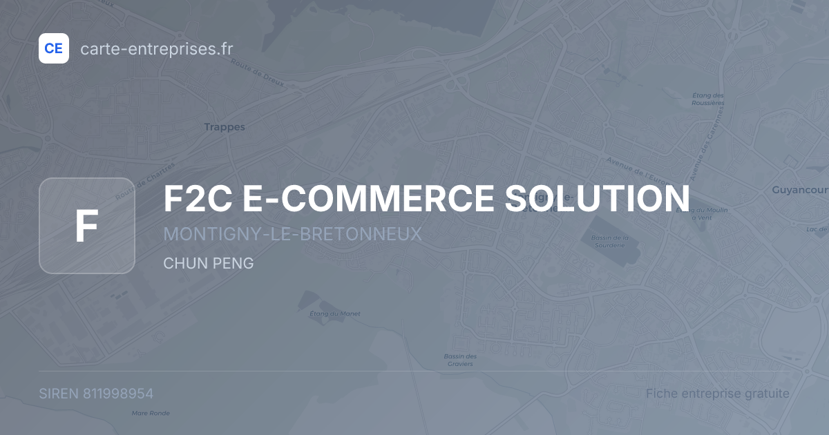 F2C E-COMMERCE SOLUTION — 811998954 — fiche entreprise