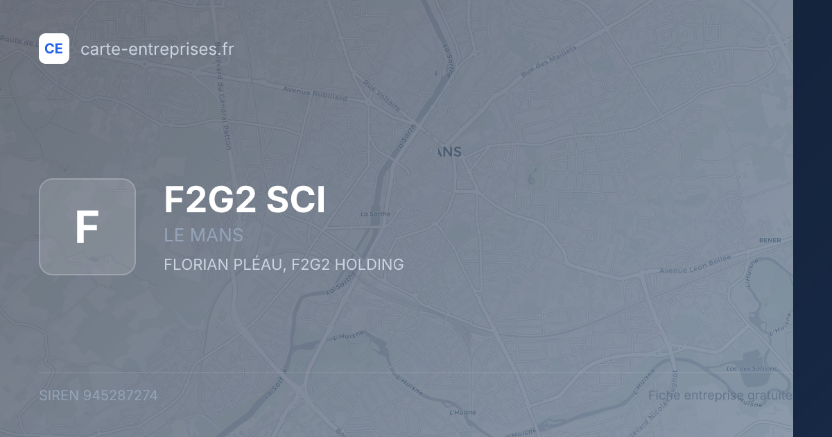 F2G2 SCI — 945287274 — fiche entreprise