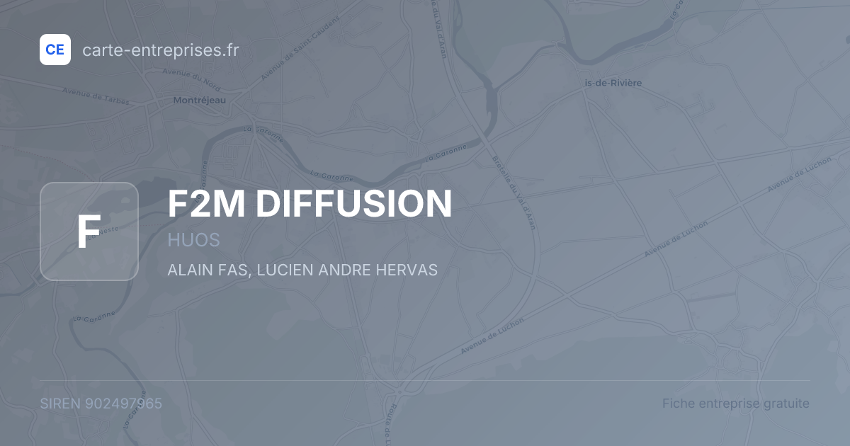 F2M DIFFUSION — 902497965 — fiche entreprise
