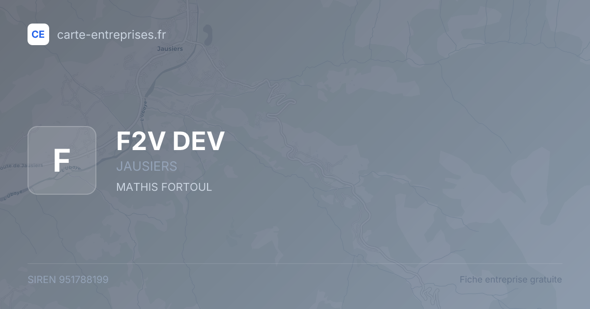 F2V DEV — 951788199 — fiche entreprise