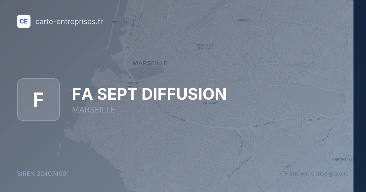FA SEPT DIFFUSION — 324074061 — fiche entreprise