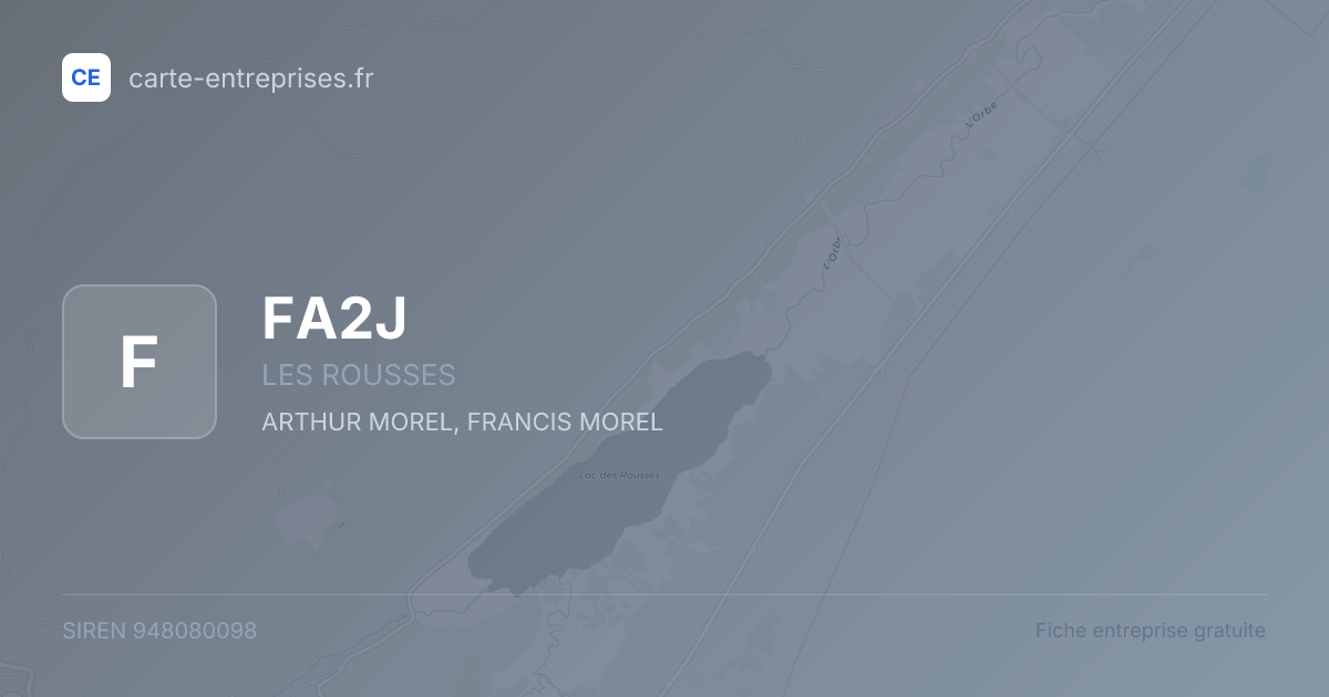 FA2J — 948080098 — fiche entreprise
