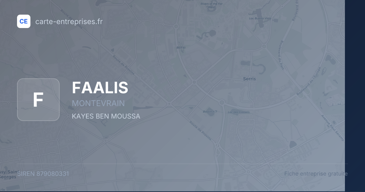 FAALIS — 879080331 — fiche entreprise
