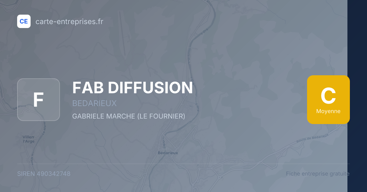 FAB DIFFUSION — 490342748 — fiche entreprise