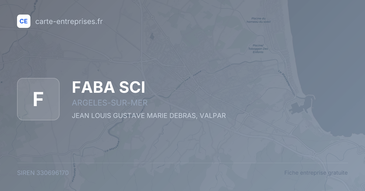 FABA SCI — 330696170 — fiche entreprise