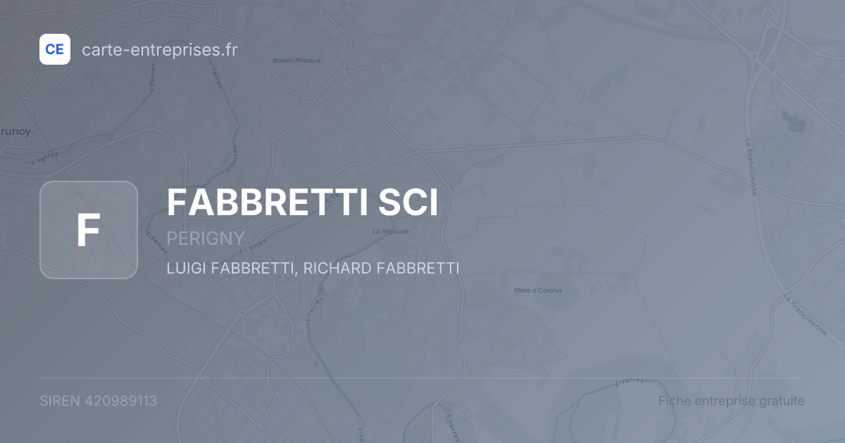 FABBRETTI SCI — 420989113 — fiche entreprise