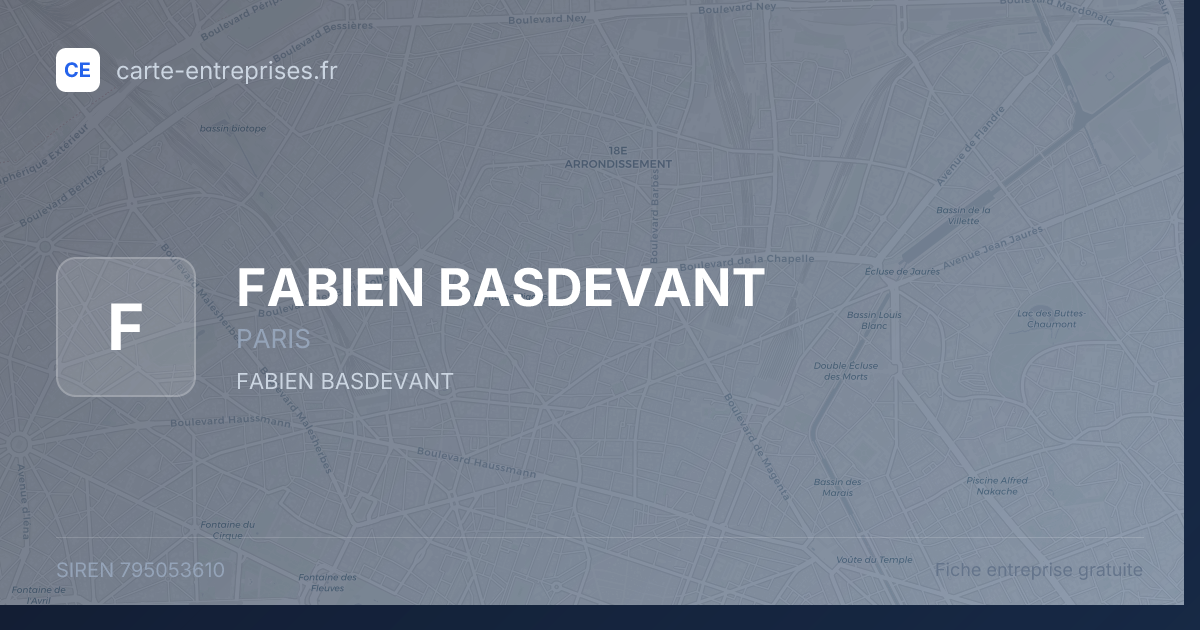 FABIEN BASDEVANT — 795053610 — fiche entreprise