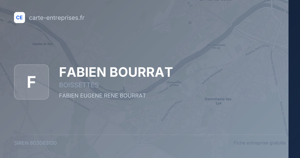FABIEN BOURRAT — 803063130 — fiche entreprise