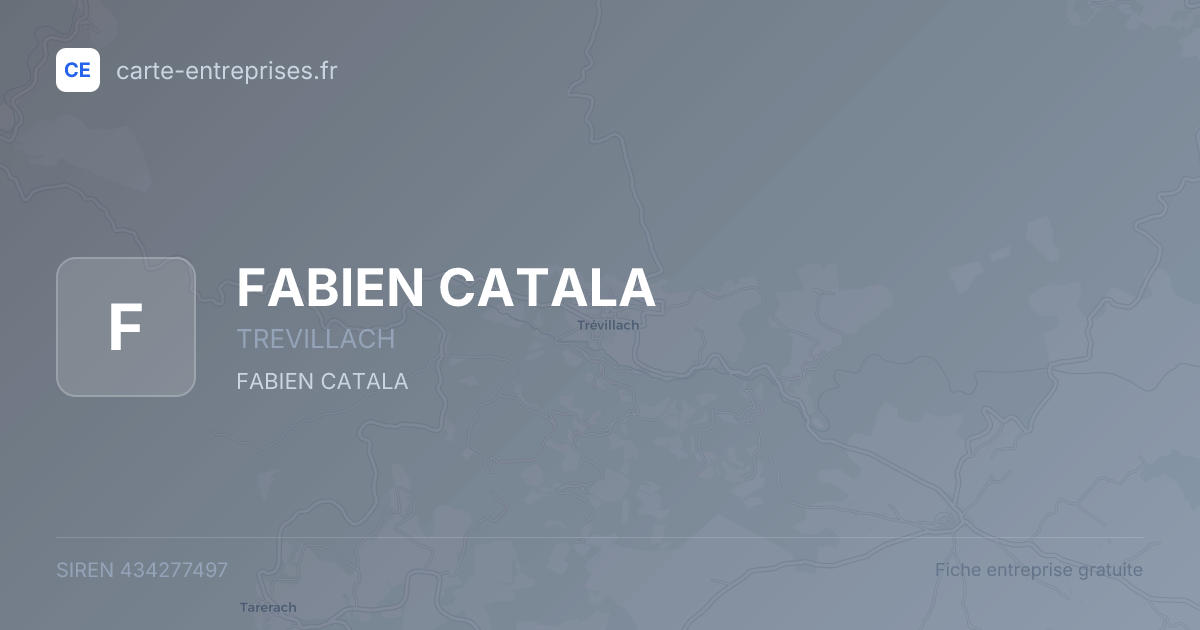 FABIEN CATALA — 434277497 — fiche entreprise