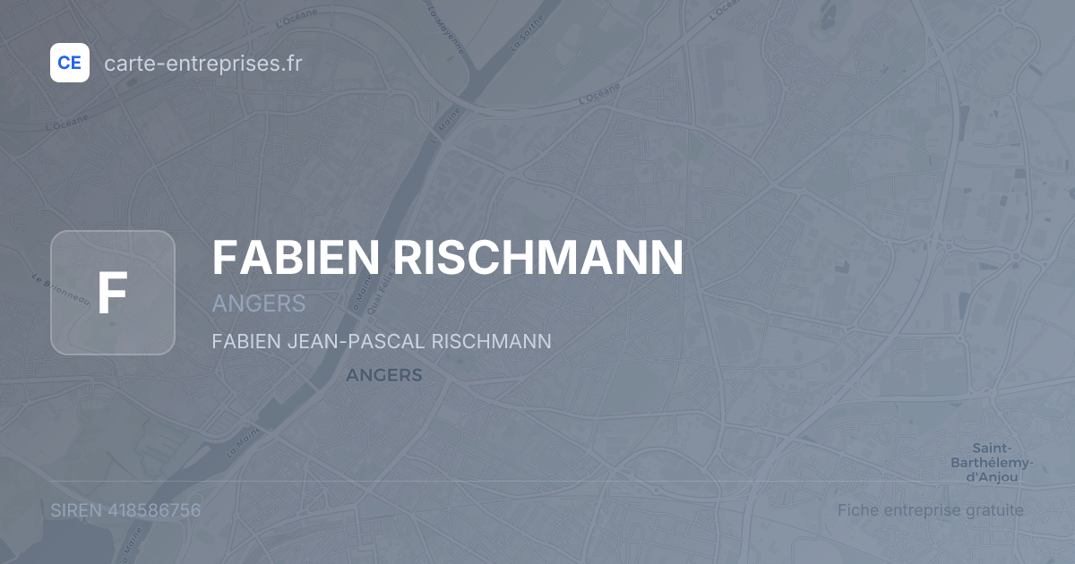 FABIEN RISCHMANN — 418586756 — fiche entreprise