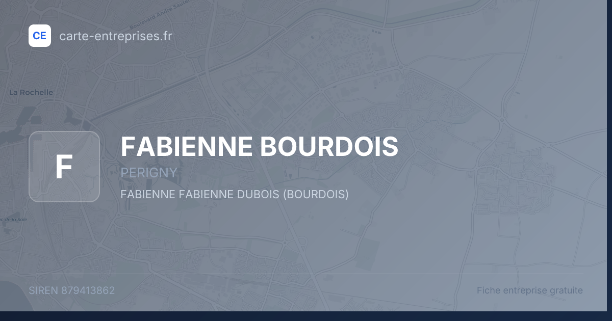 FABIENNE BOURDOIS — 879413862 — fiche entreprise