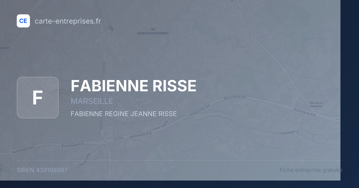 FABIENNE RISSE — 439198987 — fiche entreprise