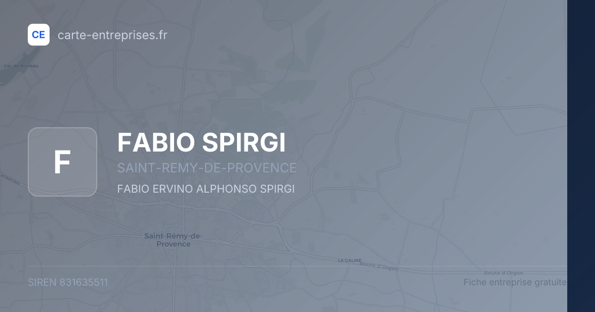 FABIO SPIRGI — 831635511 — fiche entreprise